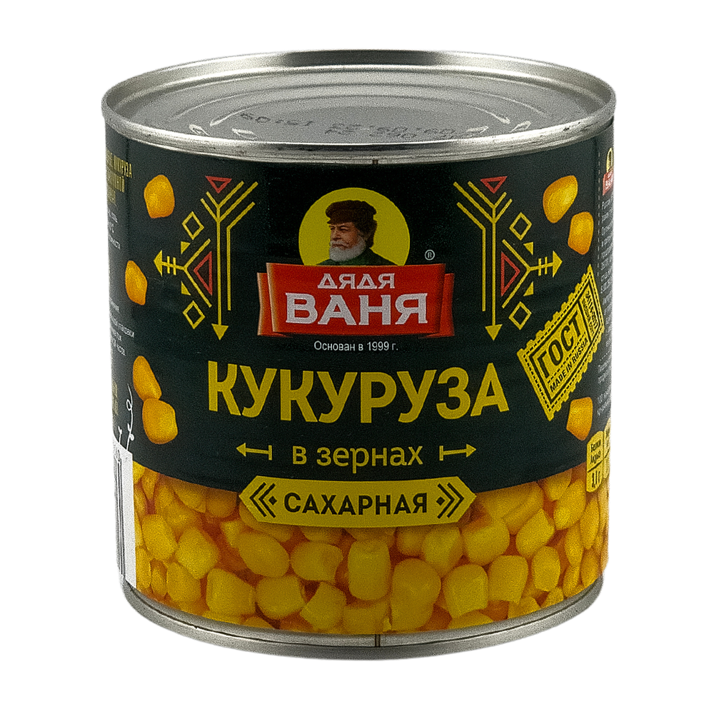 Кукуруза "Сахарная" в зернах Дядя Ваня, 340 г