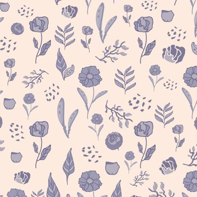 Розочки и листья на бежевом фоне