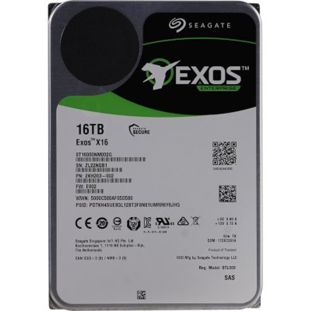 Жесткий диск Seagate Exos X16 16Tb ST16000NM002G