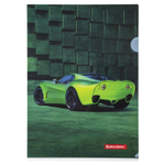 Папка-уголок BRAUBERG "SPORT CAR" А4 150 мкм цветная печать (12 штук в упаковке)
