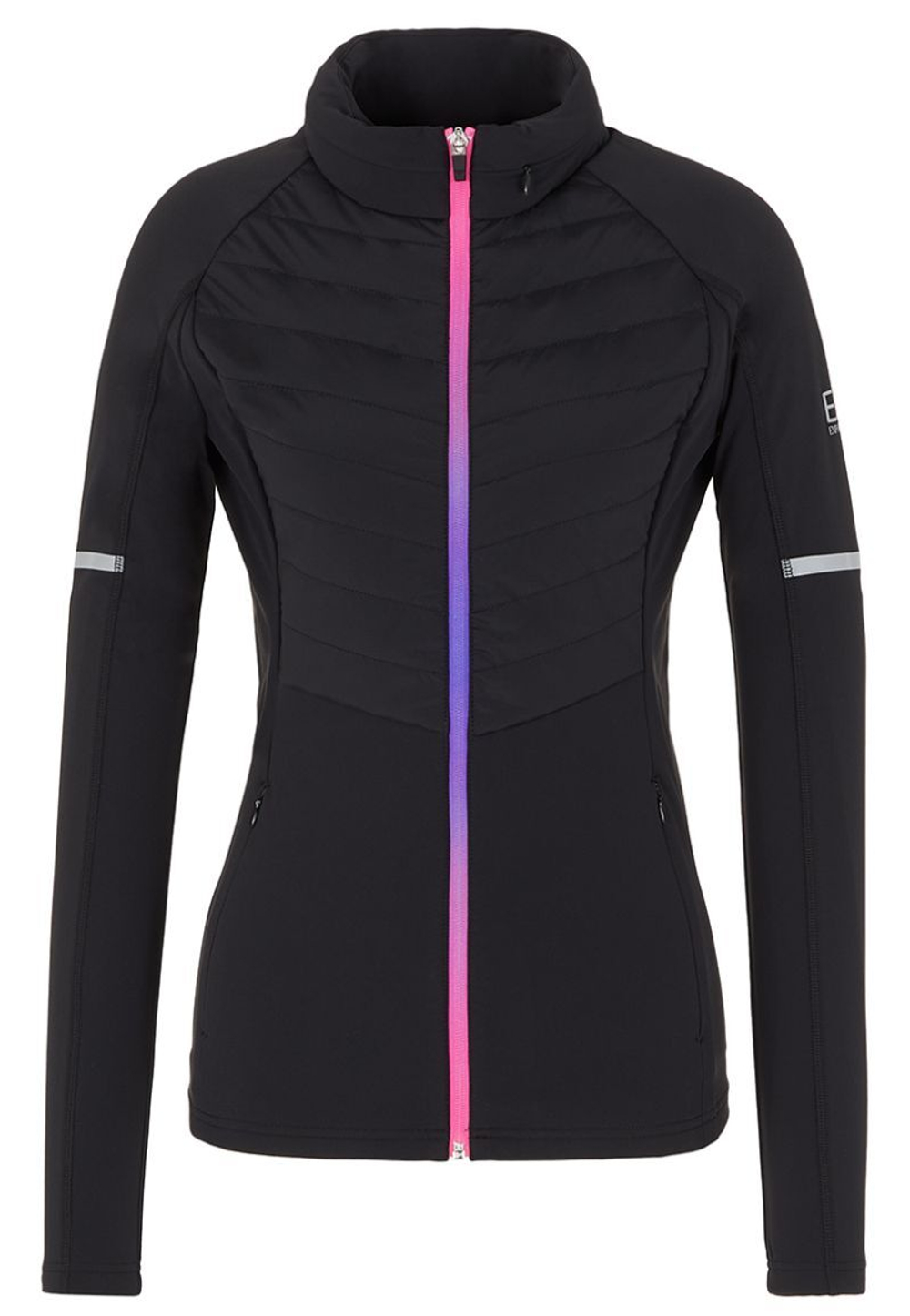 Женская теннисная куртка EA7 Woman Woven Bomber Jacket - черный