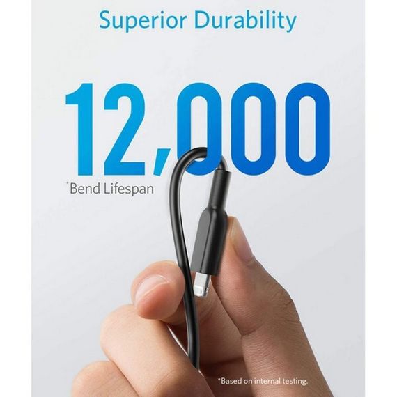 Кабель Anker PowerLine II USB - Lightning 1.8 м (А8433H12) черный