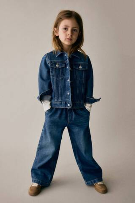 H&M Джинсы широкого кроя, темно-синий