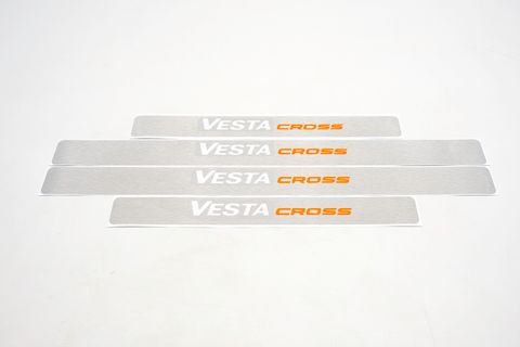 Наклейки на пороги под алюминий Vesta CROSS