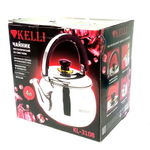 Чайник металлический со свистком Kelli KL-3108 (4л.)