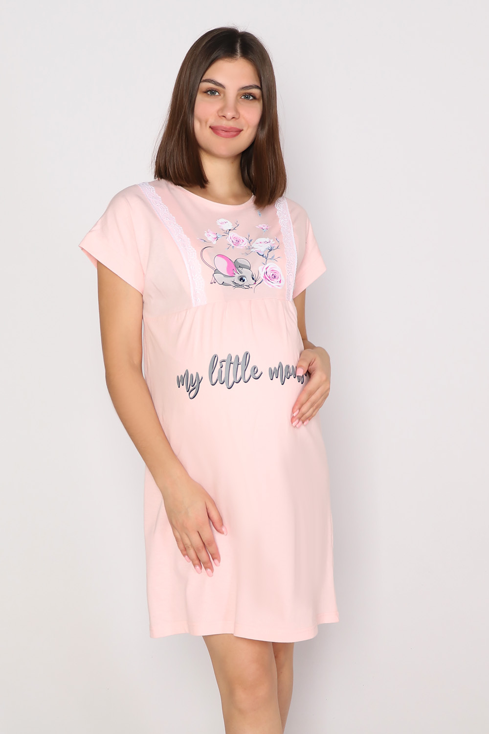 Пижама женская сорочка+халат КЖ 0215 кулирка