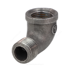 Угольник проходной чугун Ду 40 (1 1/2") ВР/НР Fittex PLUS