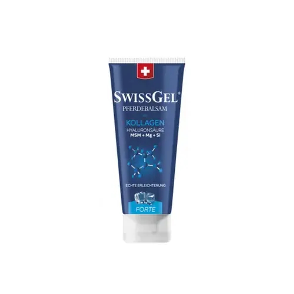 SwissGel Forte - охлаждающая мазь для лошадей с морским коллагеном, 200 мл