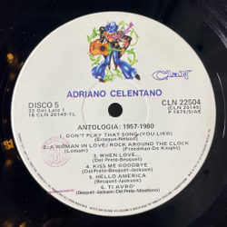 Винтажная виниловая пластинка LP Adriano Celentano Адриано Челентано Antologia (1957-1980) 5LP