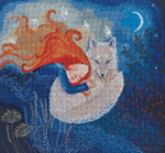 "Под лесным покрывалом"-M790  вышивка