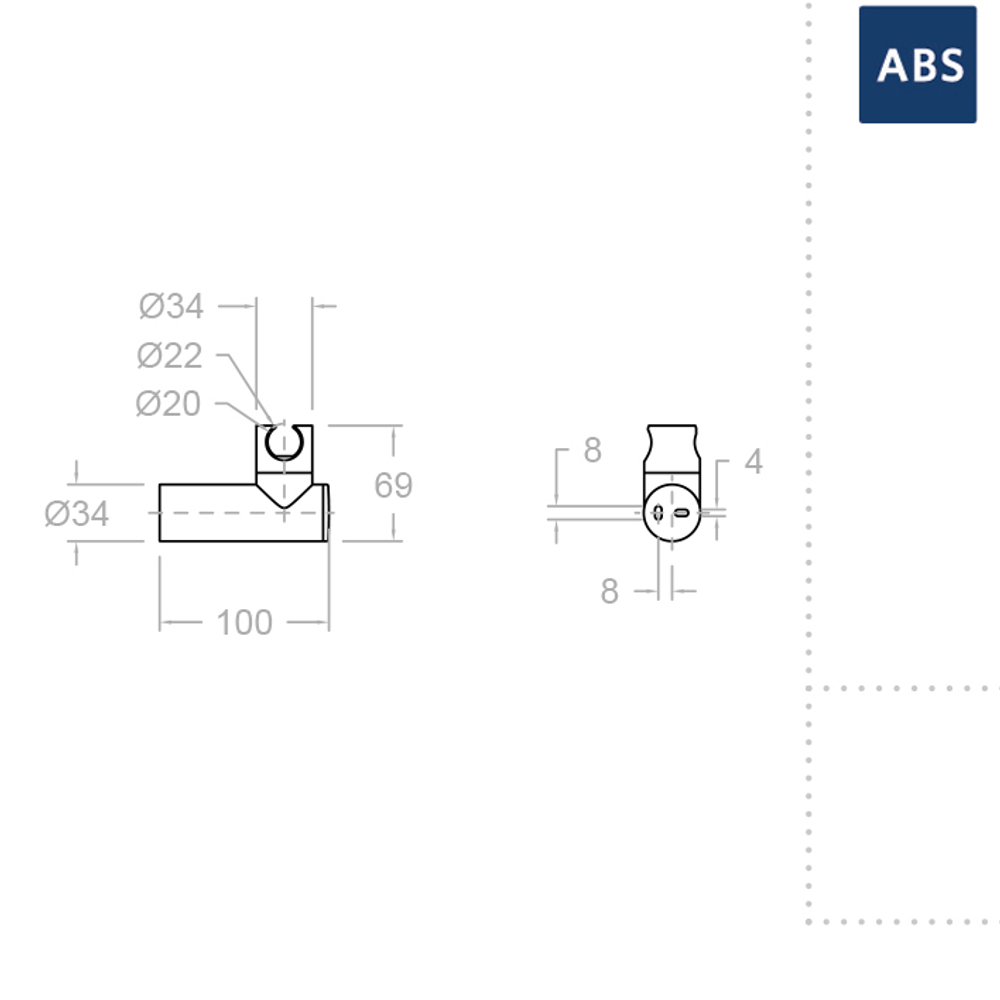 Держатель лейки настенный ABS 3726