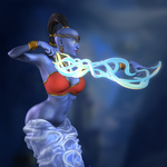 Фигурка Герои 3 Женский джинн Heroes of Might and Magic 3 The female genie