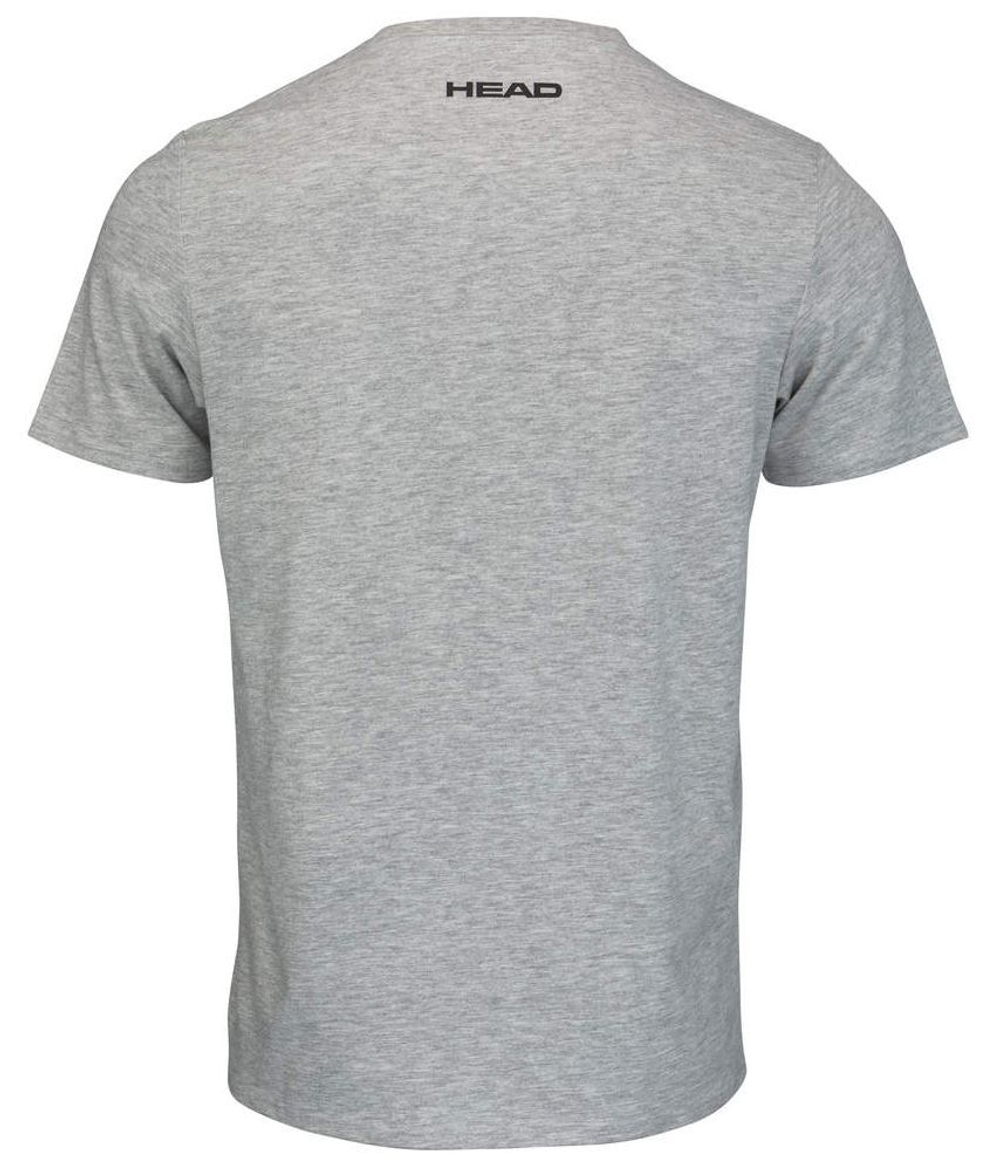 Футболка мужская теннисная Head Club Ivan T-Shirt M - grey melange