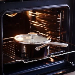 KitchenAid Эмалированная кастрюля 16 см 1,3 л с крышкой Оникс черный