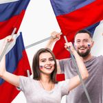 Флаг России 70х105 см, без герба, BRAUBERG, 550180