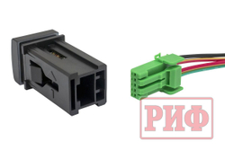 Кнопка ВКЛ/ВЫКЛ Toyota 22x22, голубая, для Prado 150, оригинальный дизайн, 12-24В, IP68, 20А, светодиоды
