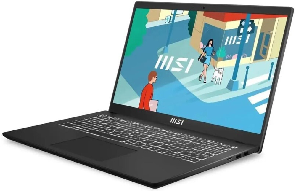 Ноутбук  MSI Modern 15H 15.6 ", Core i5, 16 Гб RAM, 512 Гб SSD, UHD Graphics, Черный