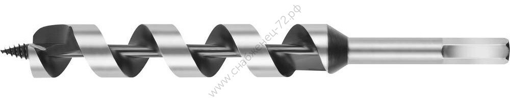 URAGAN 25x235/160мм, сверло левиса по дереву, шестигранный хвостовик