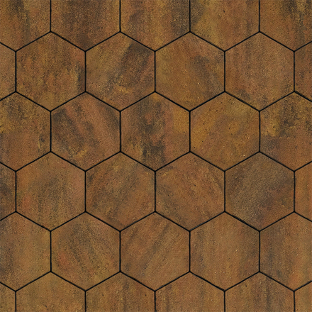 Тротуарная плитка СОТЫ - Листопад гладкий Саванна