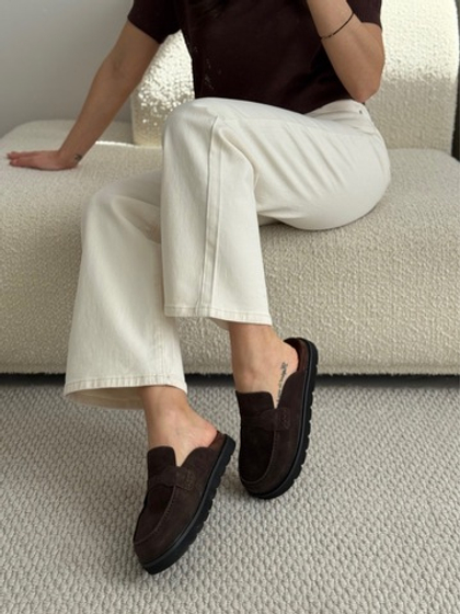 Сабо из натуральной замши