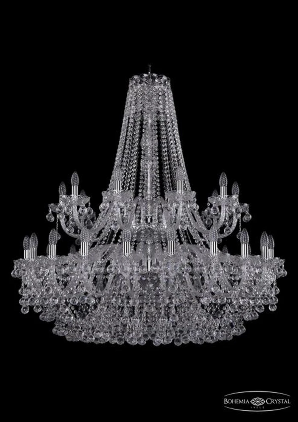 Подвесная люстра Bohemia Ivele 1409/20+10/400/2d/Ni