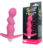 Анальная втулка с вибрацией Sweet Toys розовый 9,5 см