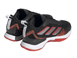 Женские теннисные кроссовки Adidas Avacourt Clay - core black/taupe met/better scarlet