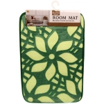 Коврик для ванной 40*60"Цветы» зеленый