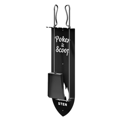 Комплект каминных принадлежностей с держателем