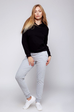 Костюм Player из кофты и штанов (Размер: S) (Цвет: черный с серым)