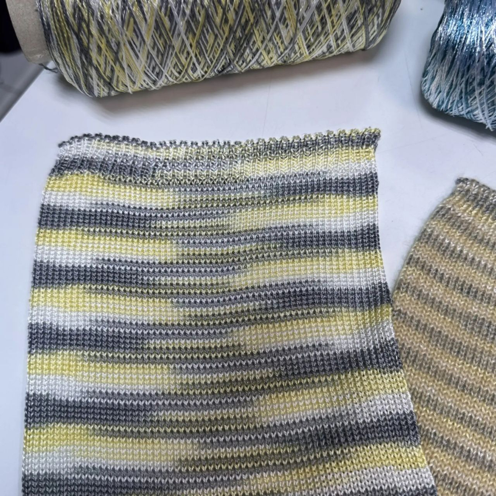 3589K - Missoni; 100% вискоза; 650м/100гр; col. 010, цвет: оранжевый, фиолетовый; S506