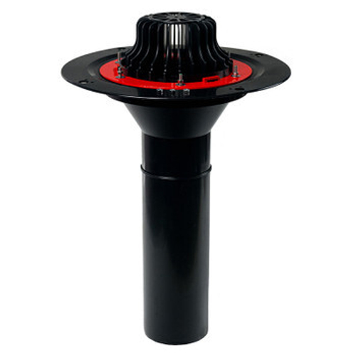 Воронка с обжимным металлическим фланцем без обогрева D 110х450 мм