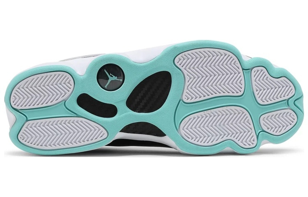 Jordan Air Jordan 6 Rings "Mint" six crowns shock absorption, non-slip, wear-resistant wrapping, mid-top retro basketball shoes for men and women with the same mint green