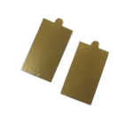 Подложка для пирожного с держателем  100х65мм золото 1 шт