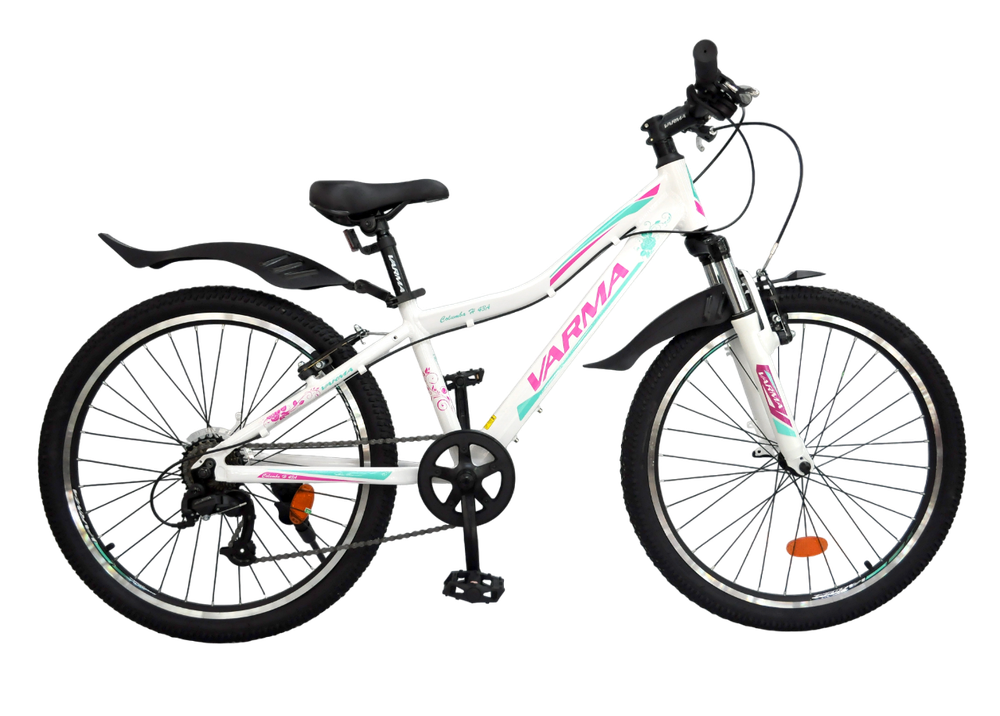 Велосипед 24" VARMA Columba H43A 24" р.12,5 белый-мятный 7ск ал