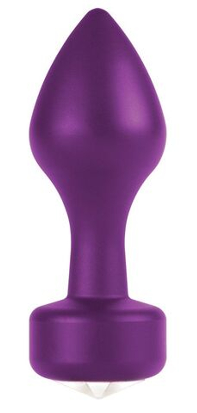 Фиолетовый анальный плаг Elegant Purple - 8,3 см. (Цвет: фиолетовый)