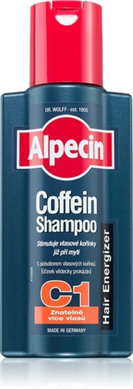 Alpecin Hair Energizer Coffein Shampoo C1 - шампунь с кофеином для мужчин, стимулирующий рост волос, 250 ml