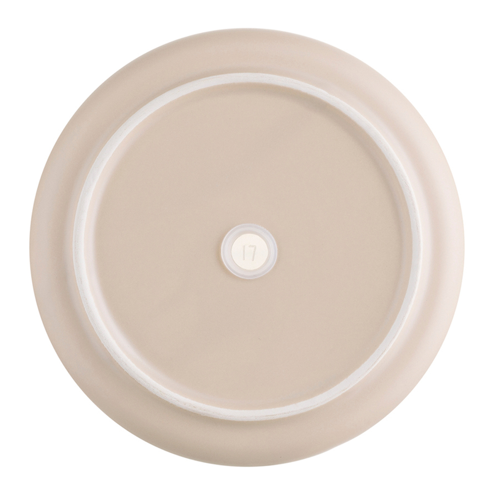 Горшок цветочный кремового цвета из коллекции edge, 1,2л