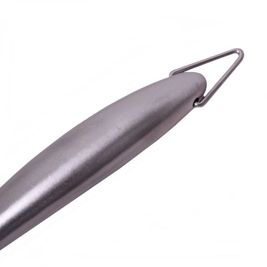 Лопатка с отверстиями Kamille КМ-5016 (34 см) из нержавеющей стали и пластика