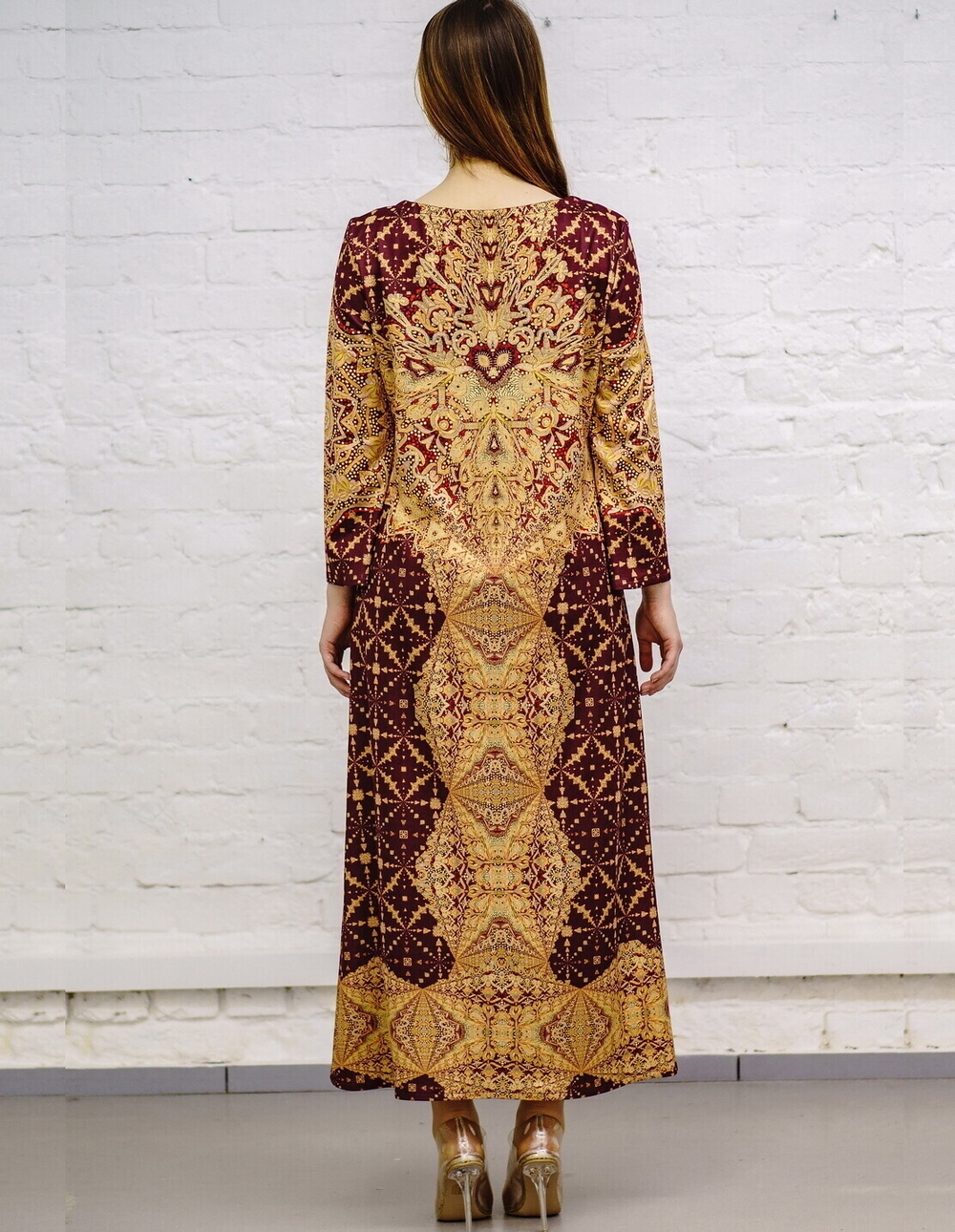 Платье "Золотное 2", по мотивам русского золотного шитья в церковных одеяниях