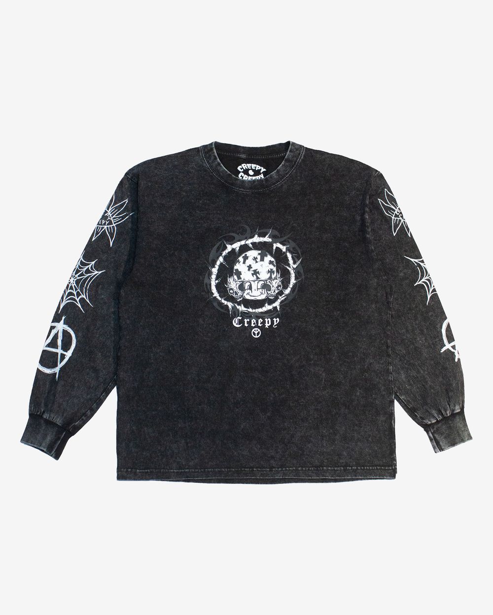Лонгслив Creepy Clothing Трайбл черный