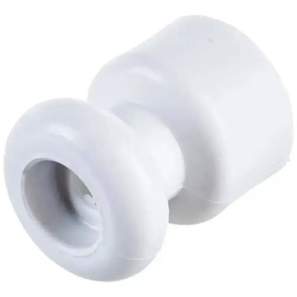 Изолятор для декоративного расположения витых проводов D 17,5 мм, H 22,5 мм "РЕТРО", 10шт, белый