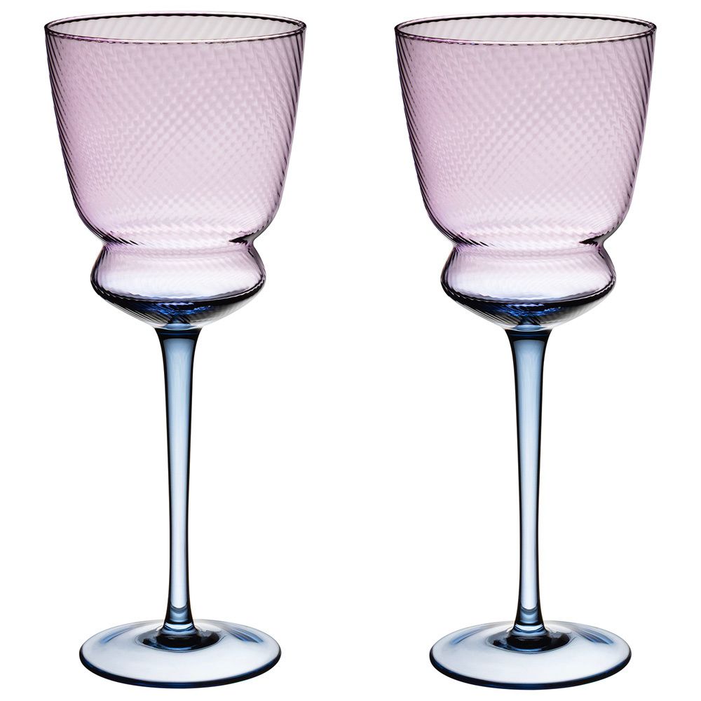 НАБОР БОКАЛОВ ДЛЯ ВИНА "TWIST & SHINE" PURPLE, 2 ШТ/380 МЛ