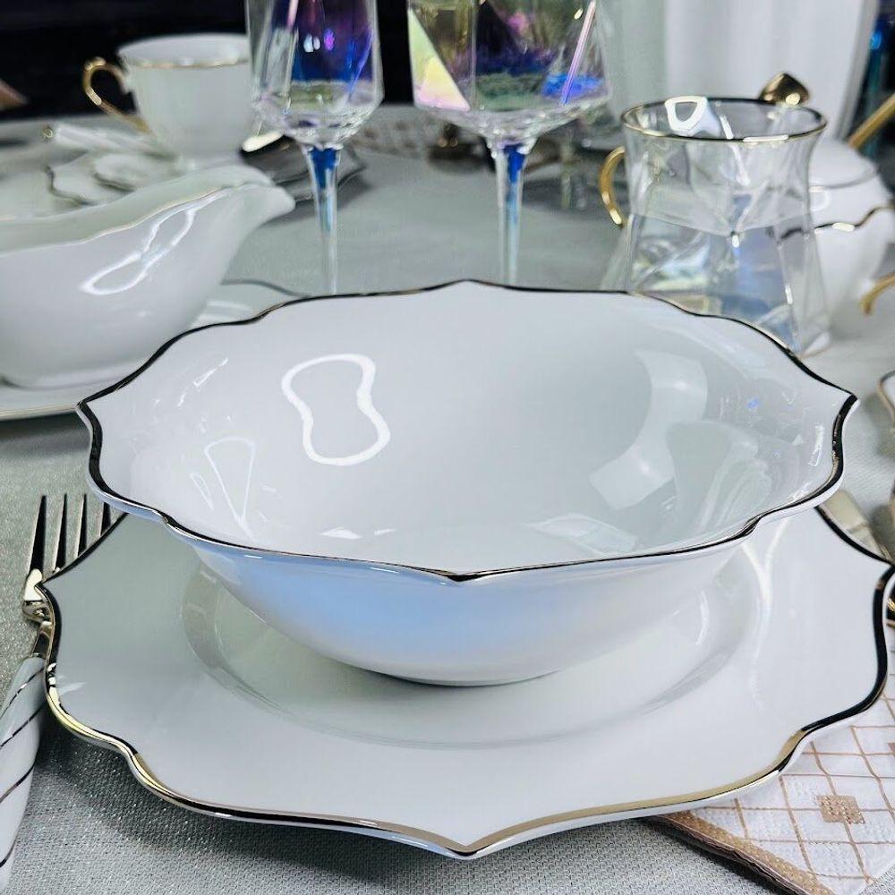 Lenardi 205-579 Салатник 23см MAGNOLIA GOLD в под.уп.(х18)Фарфор