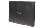 Balenciaga Cow Leather Clutch Women"s Black