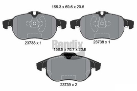 BENDIX Braking - BPD1357-BEN - Brake Pad Set, disc brake