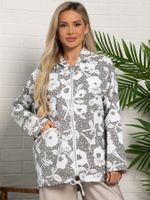 Жакет летний Фловерс (серо-белый) Б15579-18М LT Collection