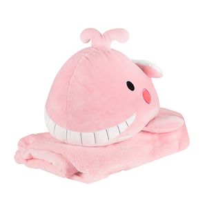 Игрушка Whale Pink с пледом