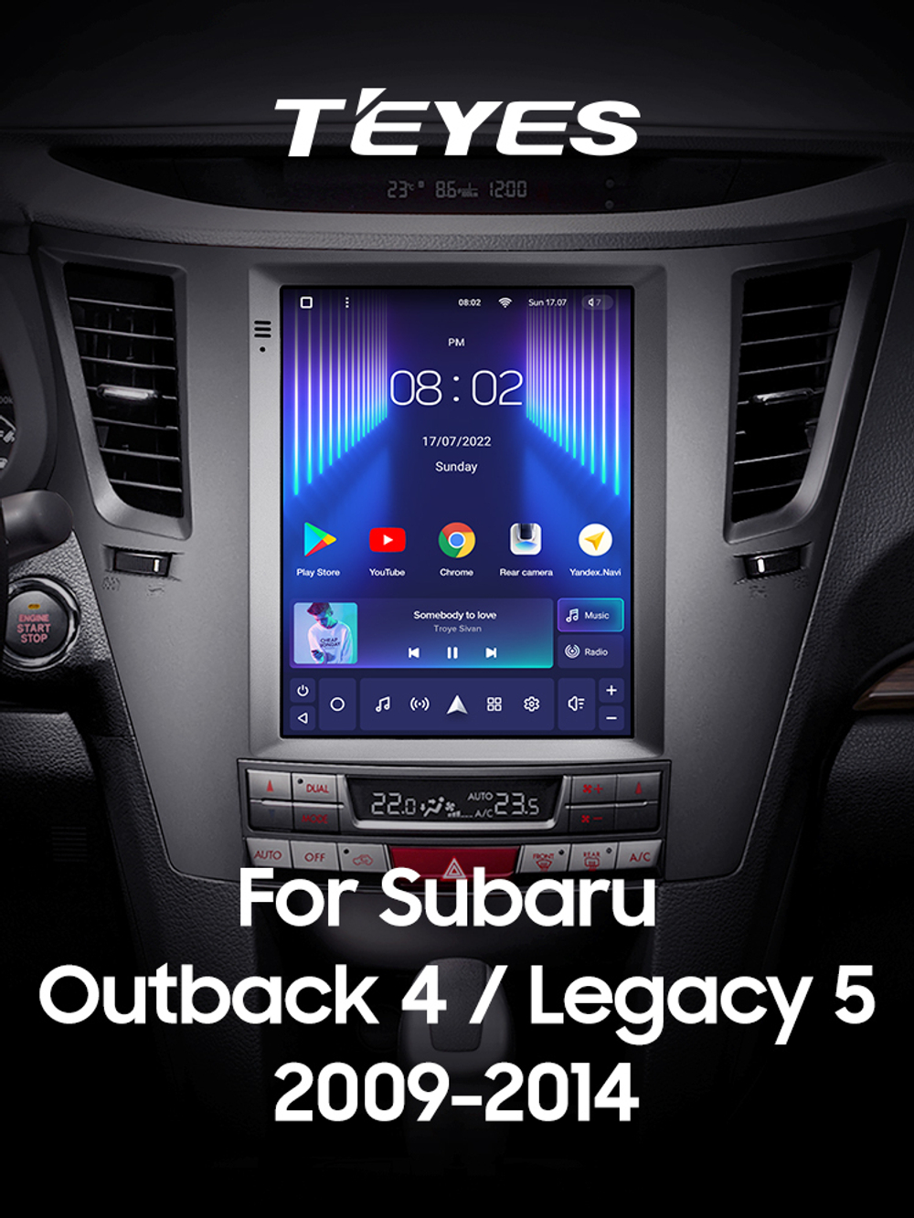 Teyes TPRO 2 9.7" для Subaru Outback, Legacy 2009-2014