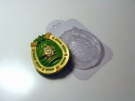 Пластиковая формочка для мыла "Денежная подкова"